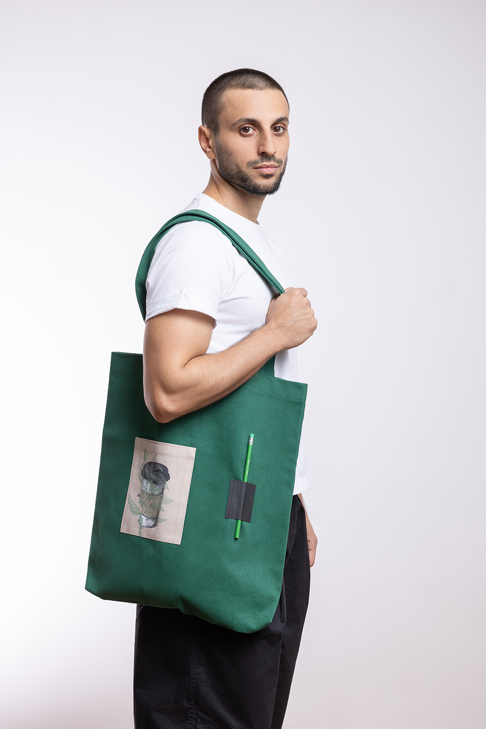 Tote Bag With Pencil "Coffee" - Image 1