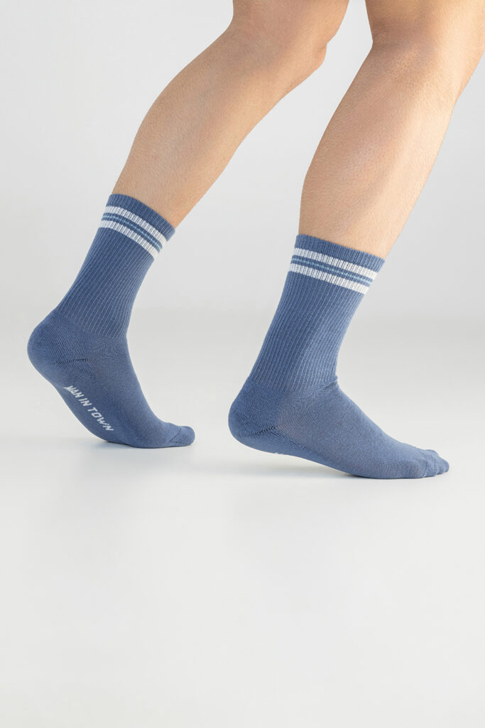 Sport Style Socks, Denim Blue