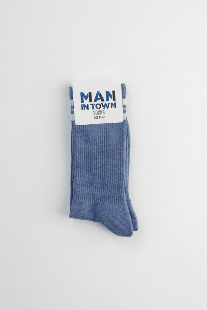 Sport Style Socks, Denim Blue