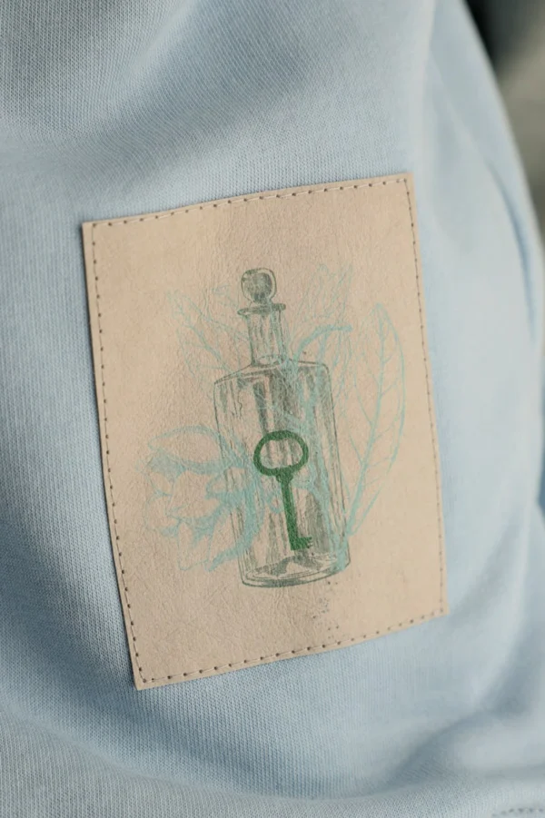 Sweatshirt with Contrast Sleeves