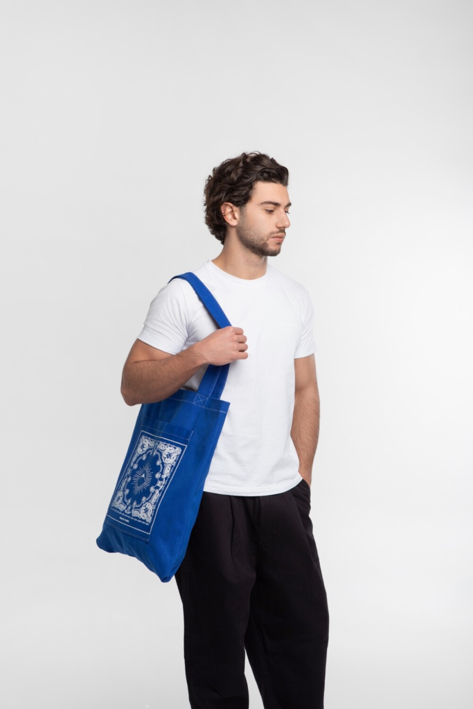 "Ararat" Tote Bag, Blue