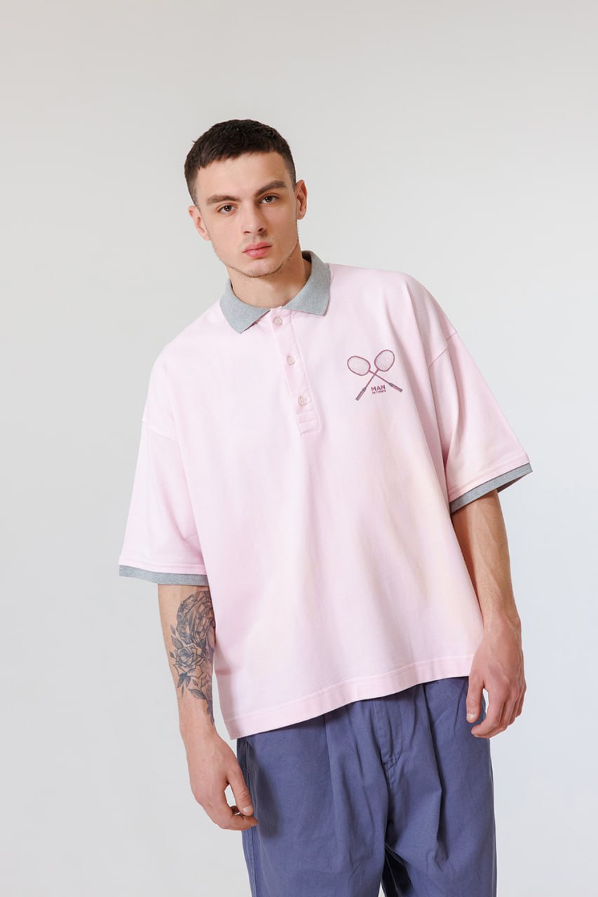 “Badminton Racquets” Oversize Polo/Shirt - Image 5