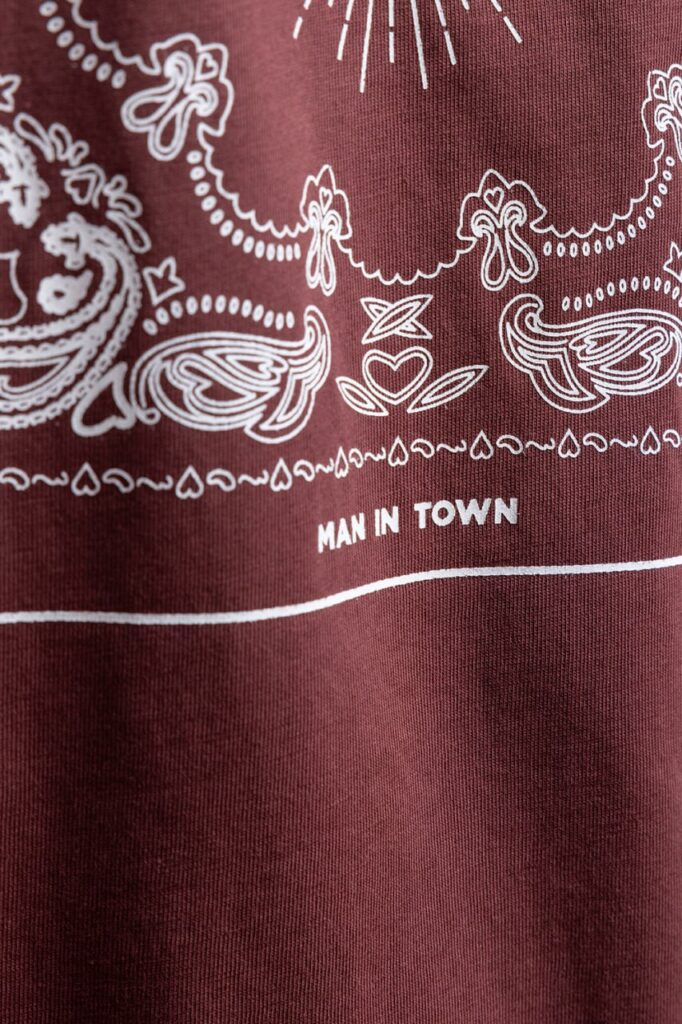 “Ararat” Oversize T-Shirt, Burgundy