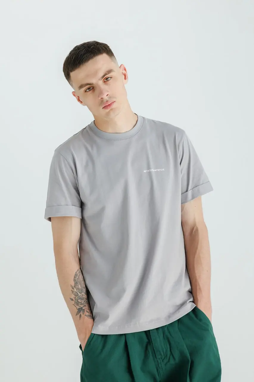 "Coordinates" T-Shirt, Grey