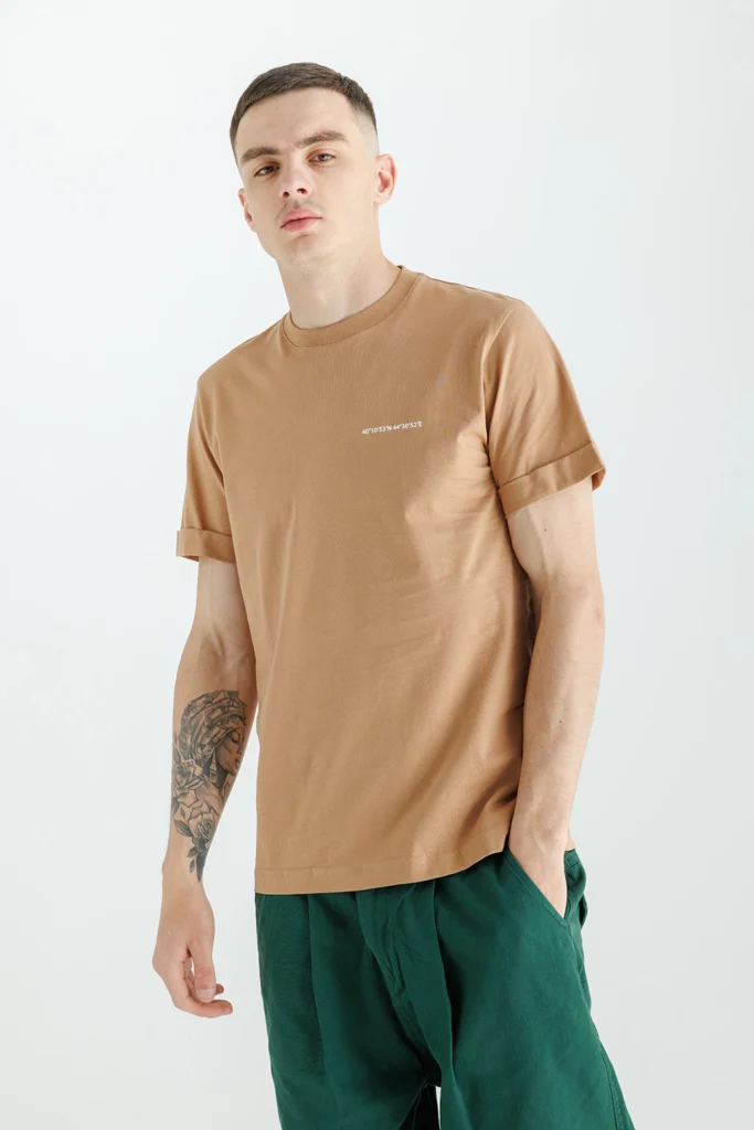 "Coordinates" T-Shirt, Beige