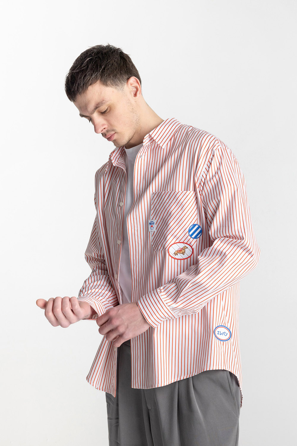 Striped Patch Shirt - Image 3