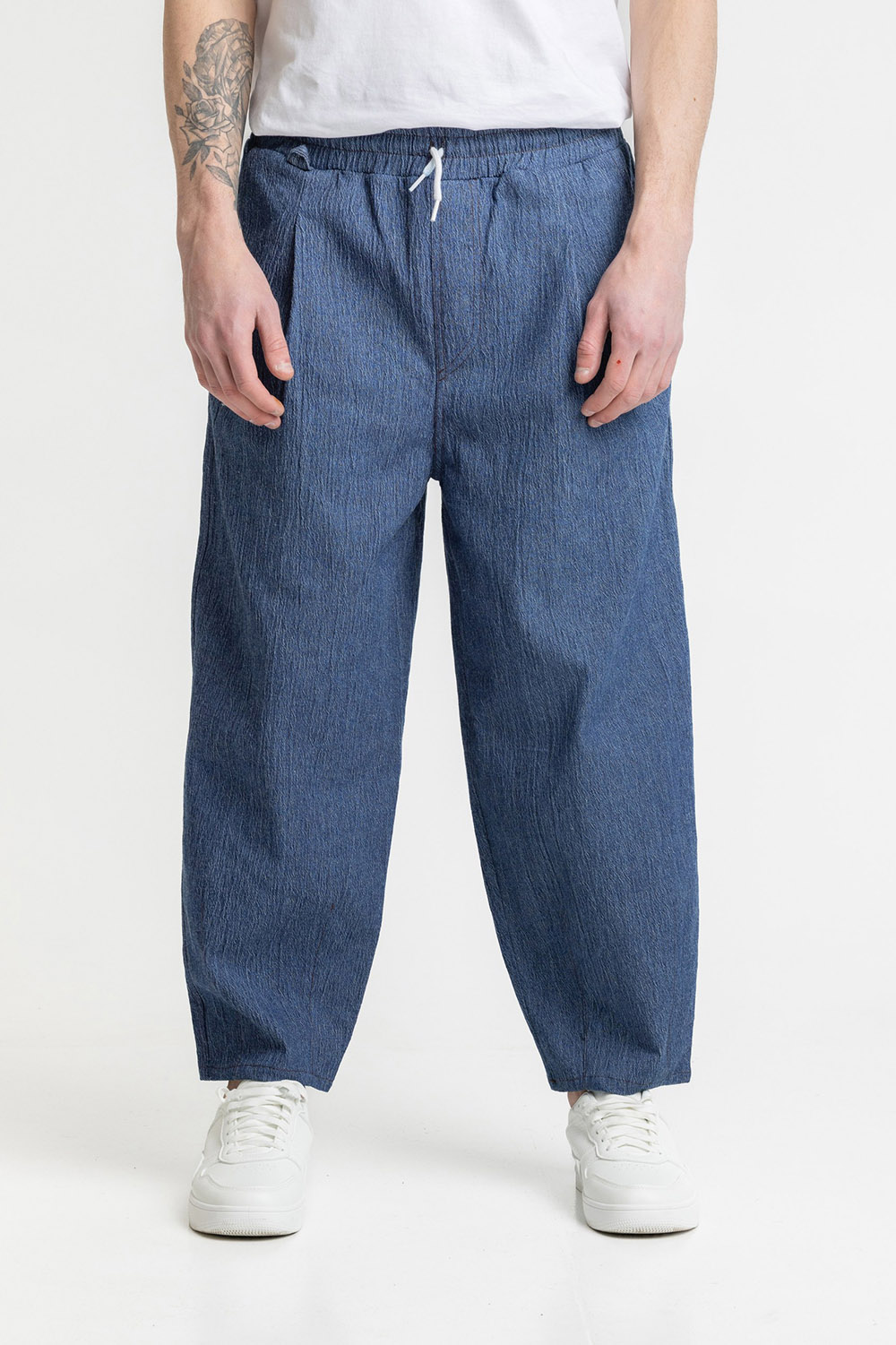 Vintage Denim Tapered Pants - Image 3