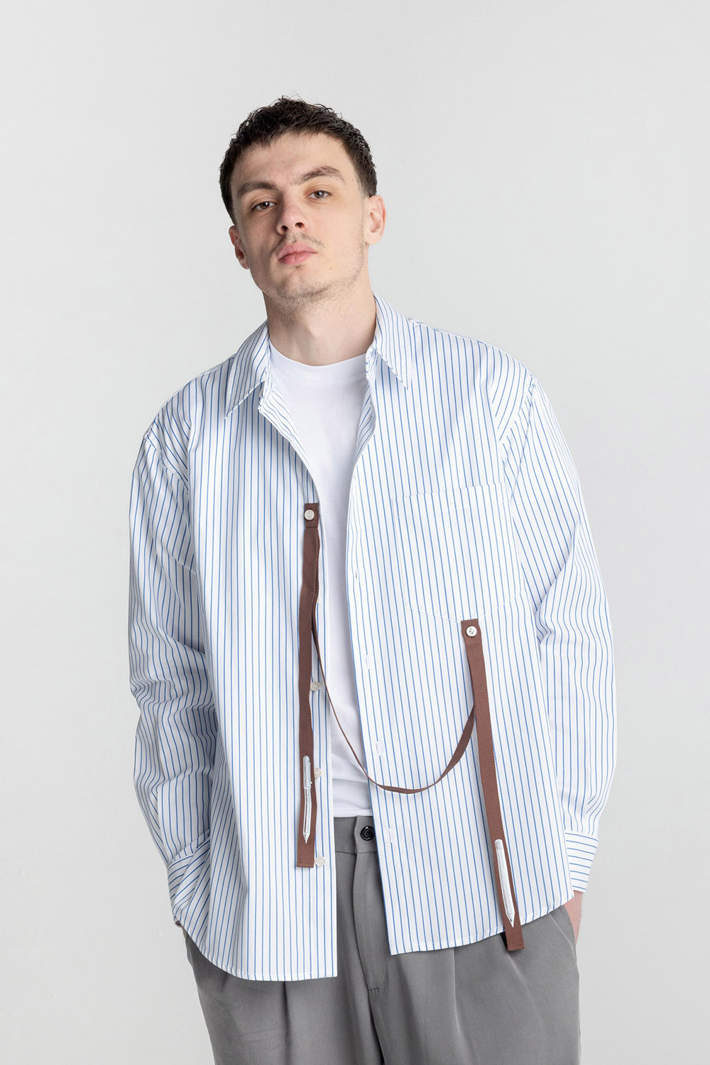 Ribbon Stripe Shirt - Image 4