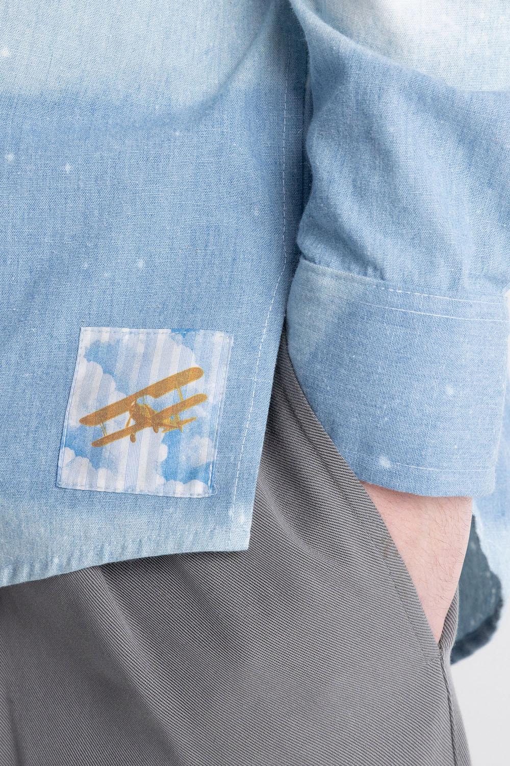 Tie-Dye Denim Overshirt - Image 4