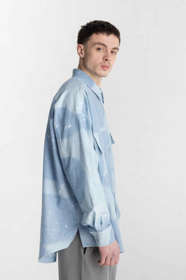 Tie-Dye Denim Overshirt