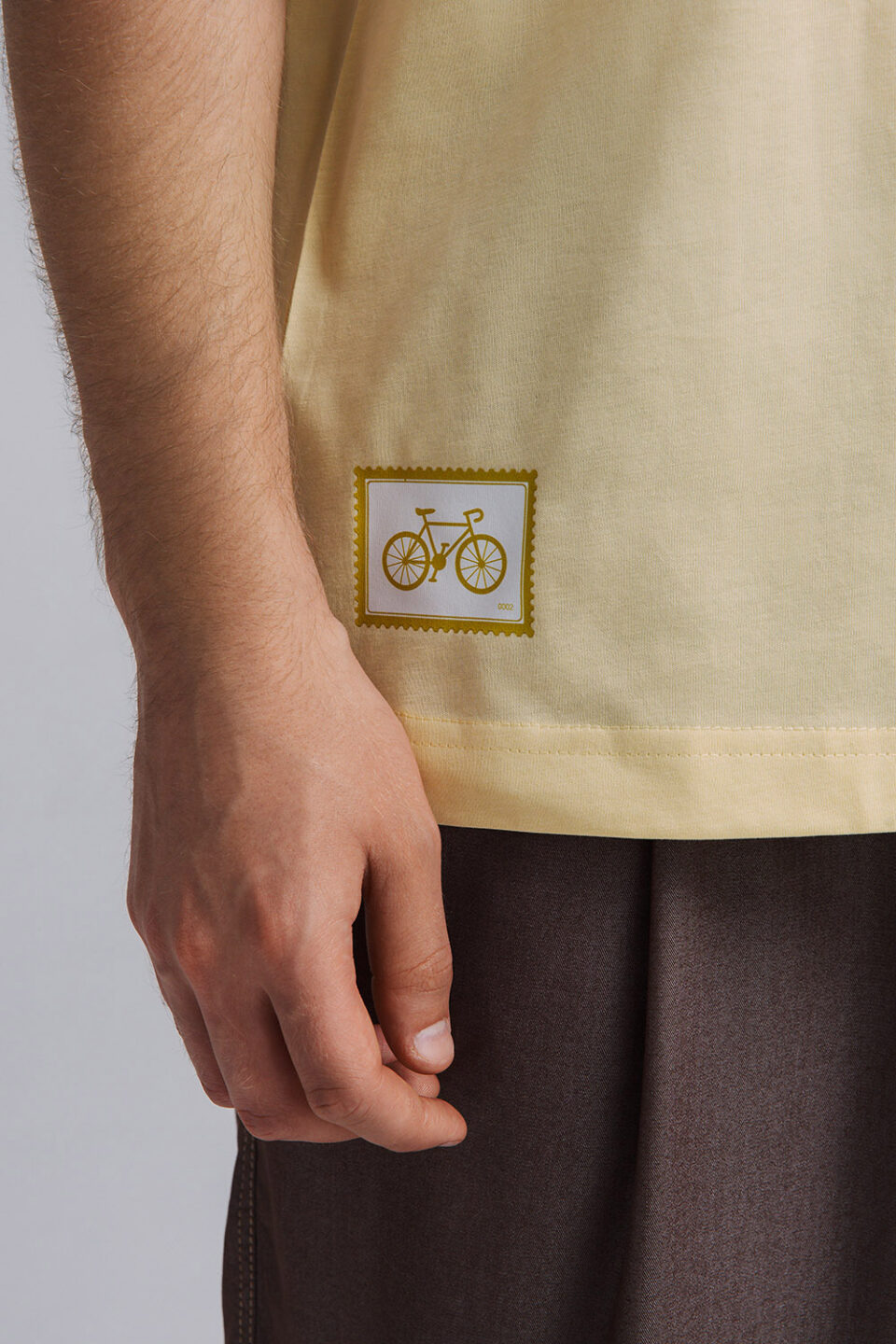 Postage Stamp T-Shirt, Yellow