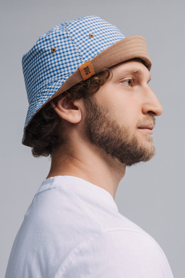Gingham Panama Hat