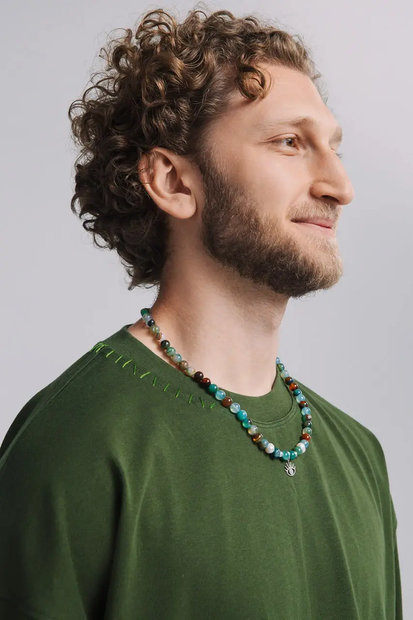 Stitched Oversized T-Shirt, Green