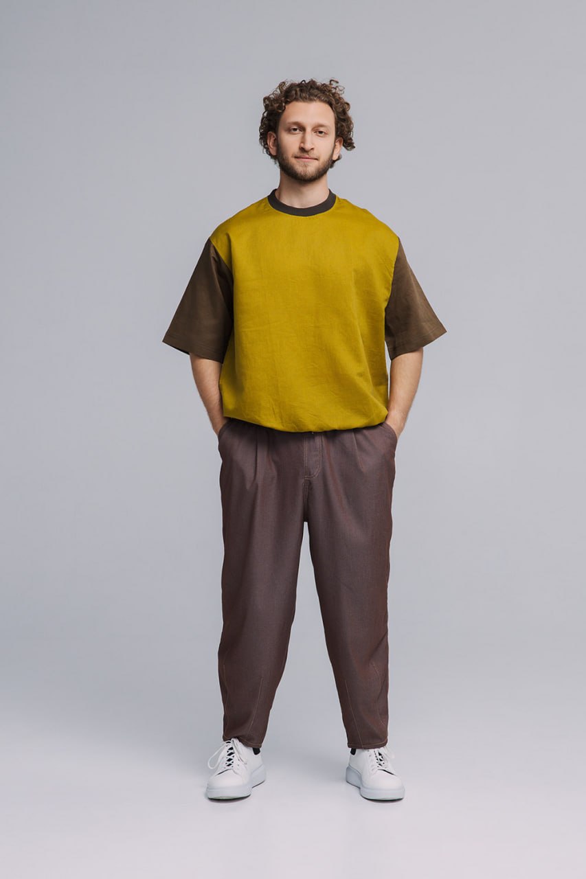 Oversized Linen T-Shirt - Image 1