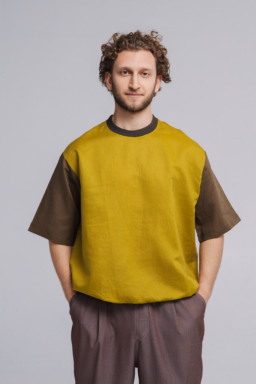 Oversized Linen T-Shirt - Image 2