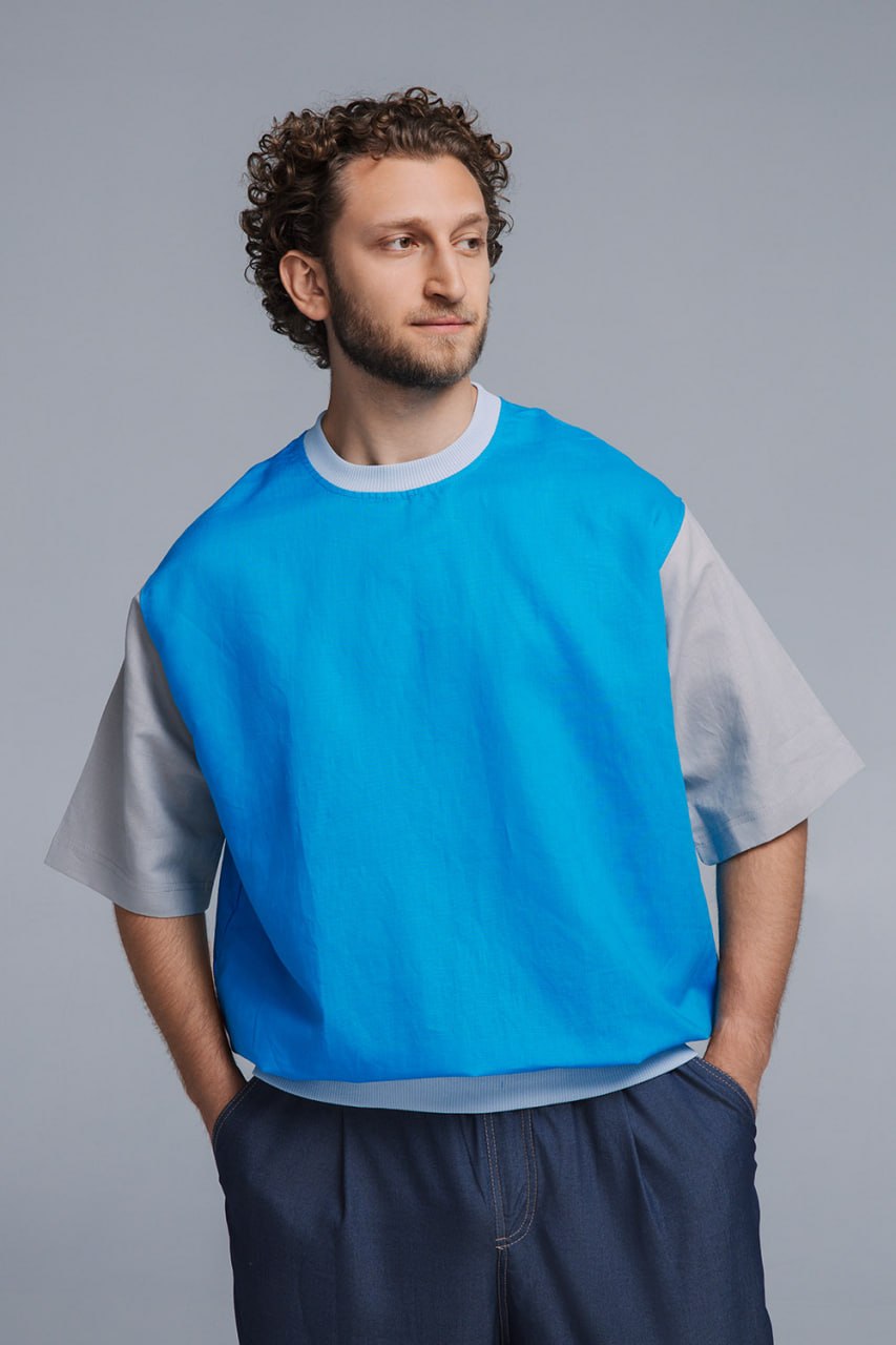 Oversized Linen T-Shirt - Image 1