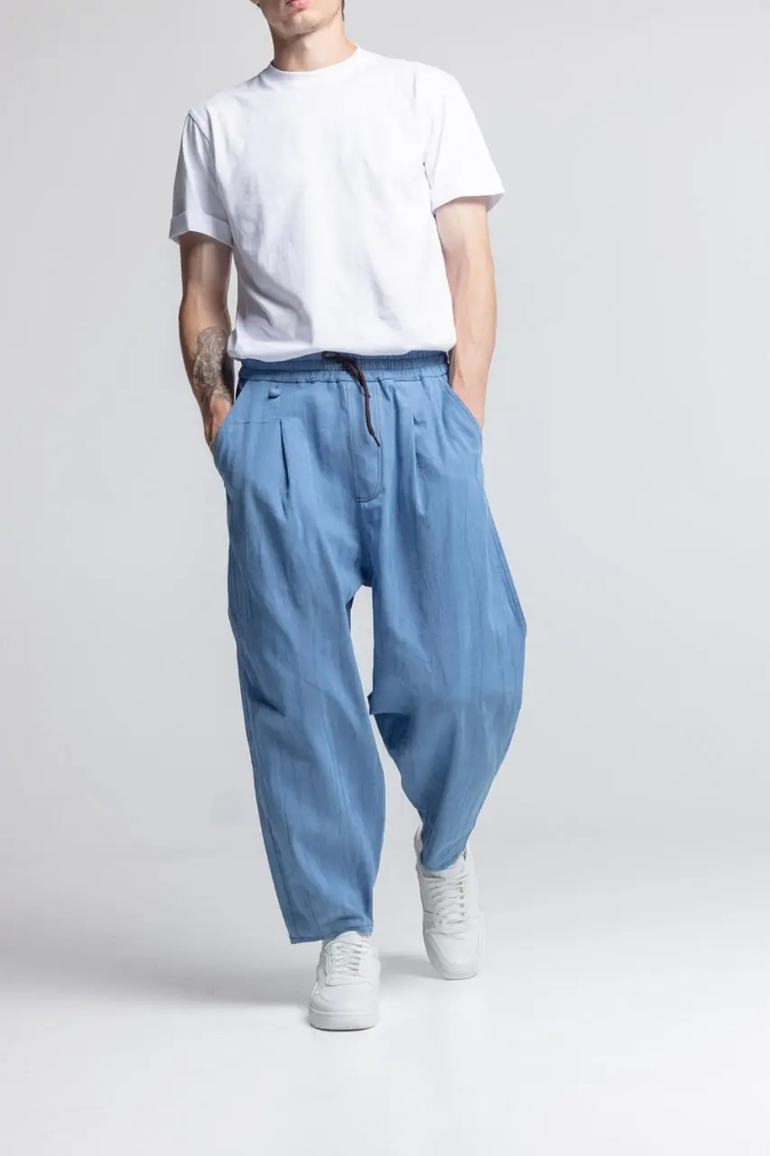 Striped Blue Pants